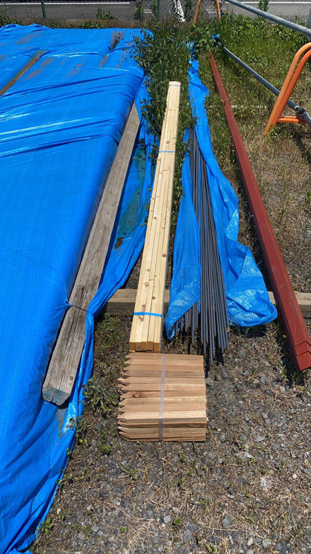 埼玉県鴻巣市 目杭 桟木 配達