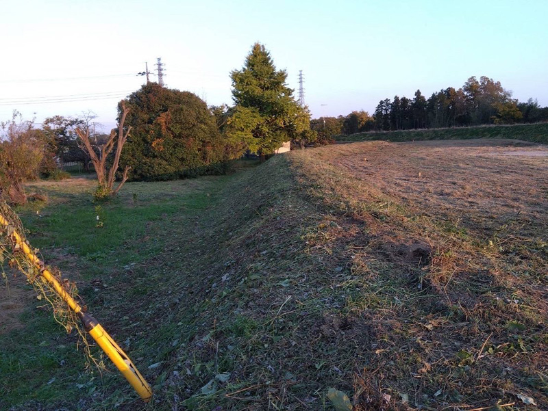 埼玉県東松山市 土手草刈り工事 完了
