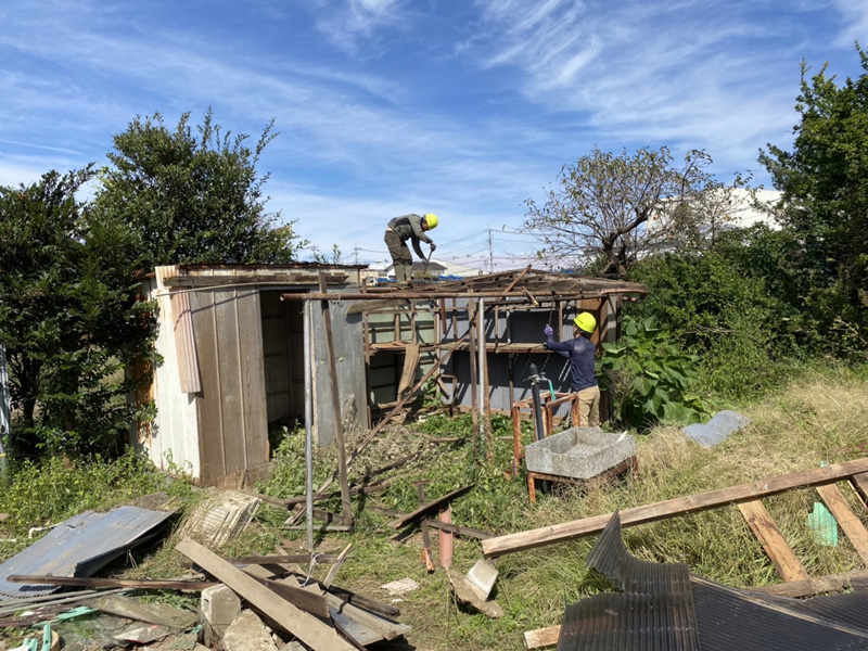 伊奈町工場用地 大規模伐採工事 施工中