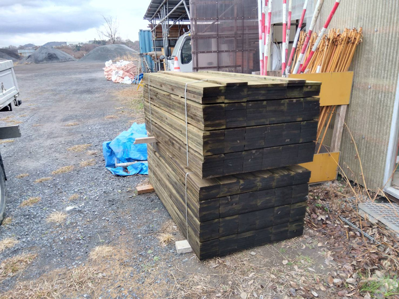 埼玉県深谷市 杉板 配達納品