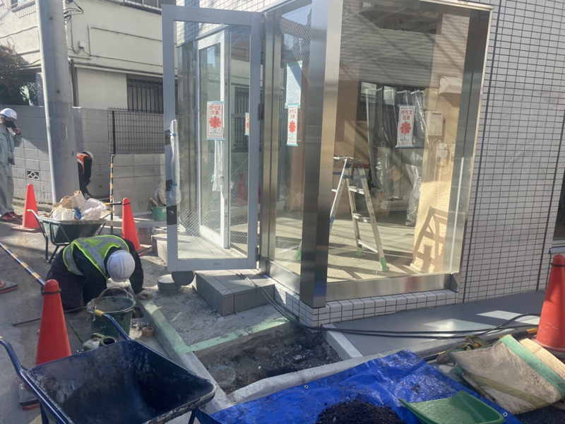 東京都新宿区 植栽工事 着工前