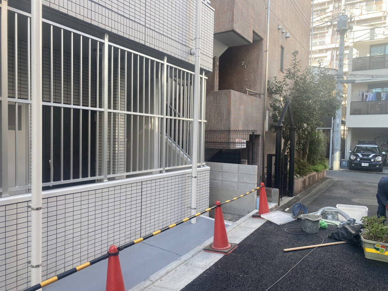 東京都新宿区 植栽工事 着工前