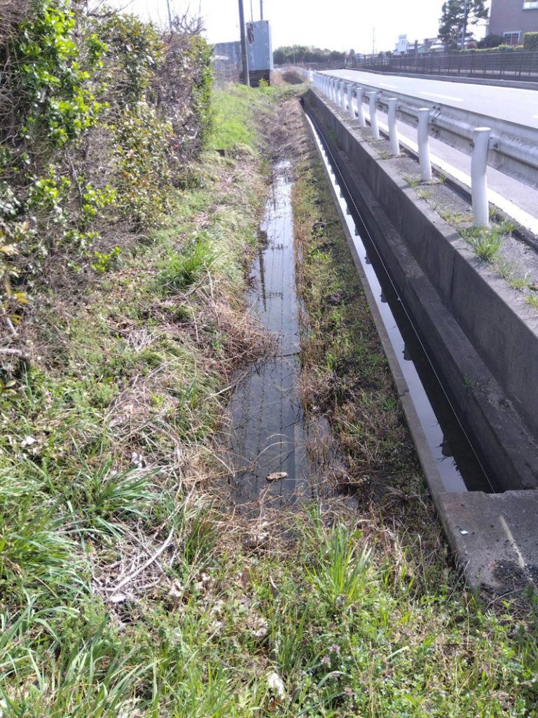 埼玉県羽生市 側溝汚泥除去工事 着工前