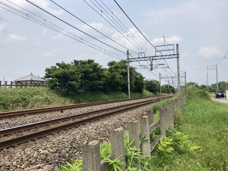 埼玉県さいたま市大宮区 線路沿い 伐採工事 着工前