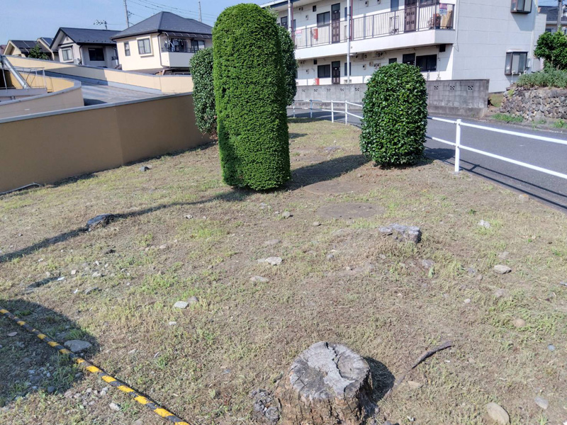 埼玉県狭山市内某スーパー 緑地整備工事 完了