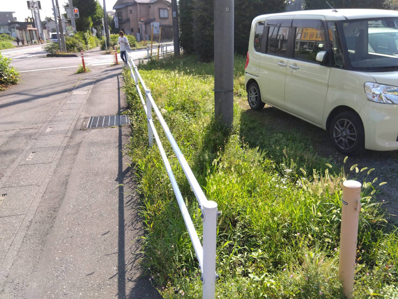 埼玉県狭山市内某スーパー 緑地整備工事 着工前