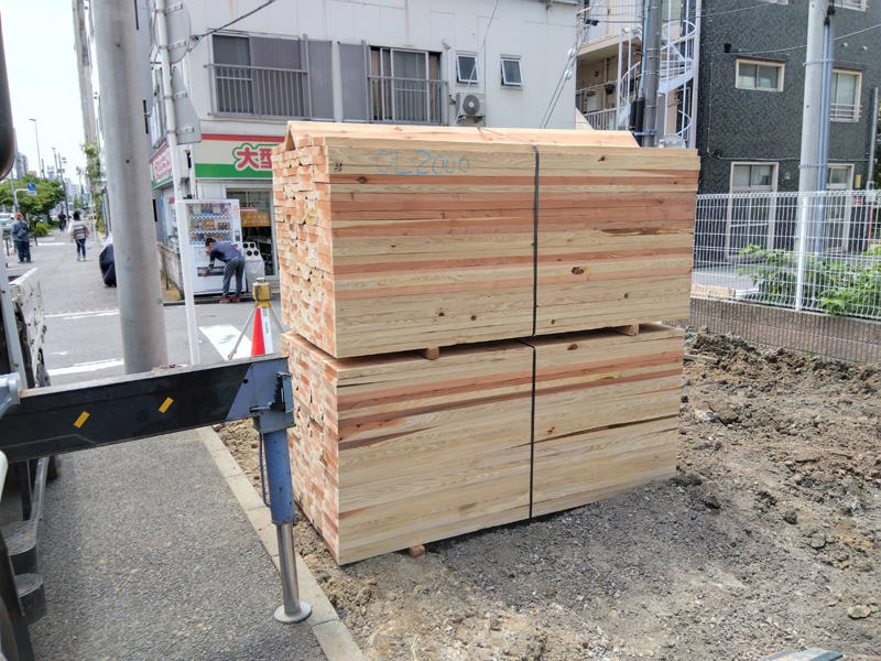 神奈川県横浜市 矢板納品