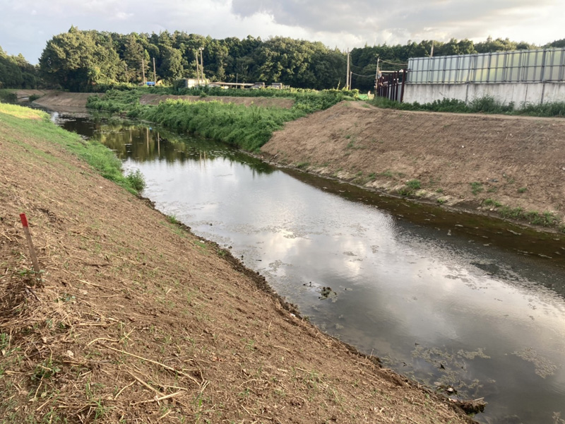 埼玉県東松山市大規模河川工事 完了