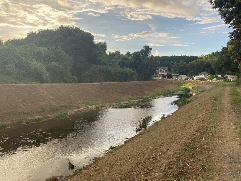 埼玉県東松山市大規模河川工事 完了