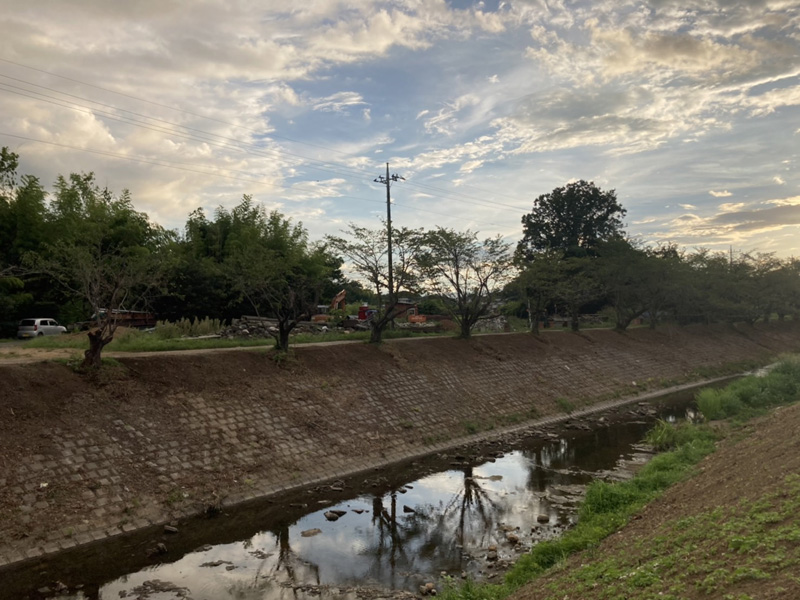 埼玉県東松山市大規模河川工事 完了