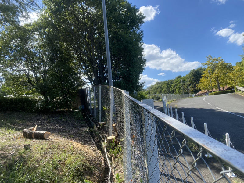 埼玉県東松山市内動物園 伐採工事 完了