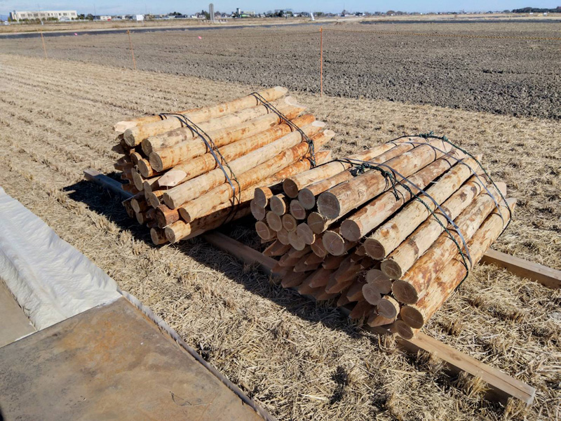 埼玉県熊谷市 松杭配達