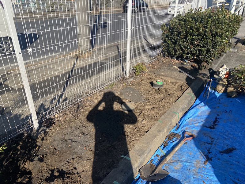 埼玉県加須市 植栽工事 着工前