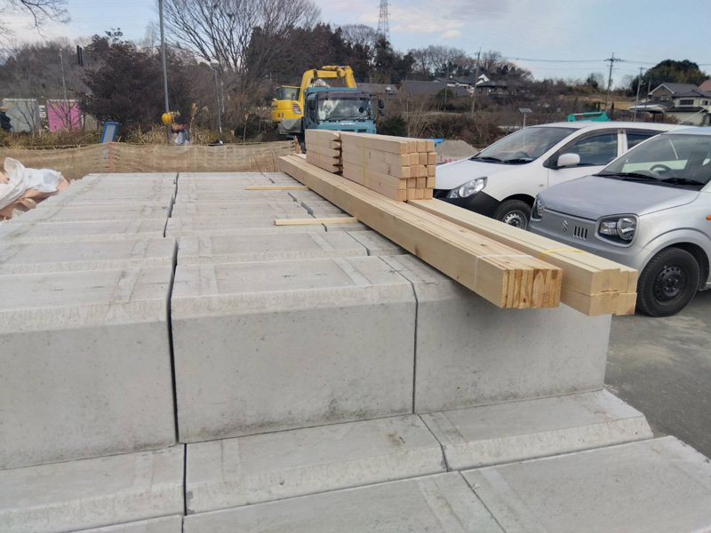 埼玉県比企郡小川町 貫板、桟木、測量杭 納品