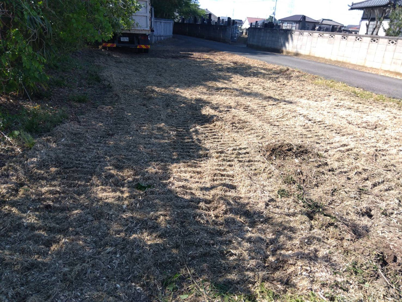 埼玉県鴻巣市 伐採・粉砕工事 完了