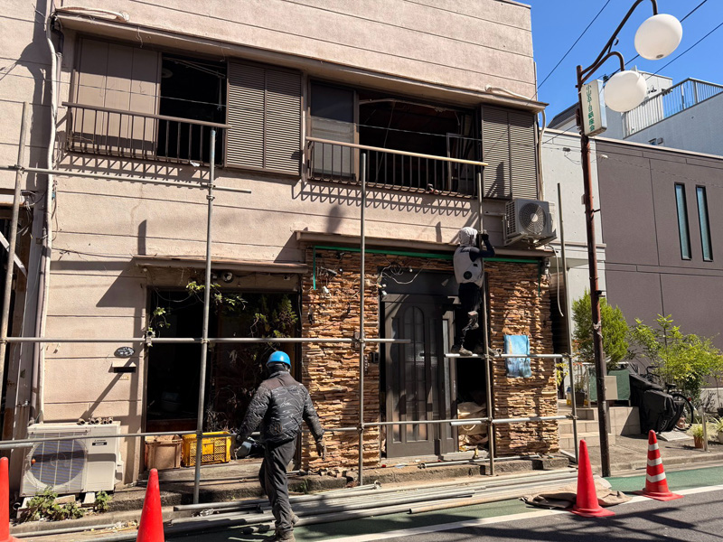 東京都品川区 解体工事 作業中