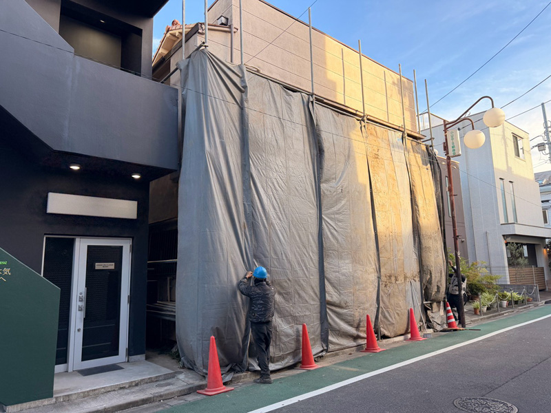 東京都品川区 解体工事 作業中