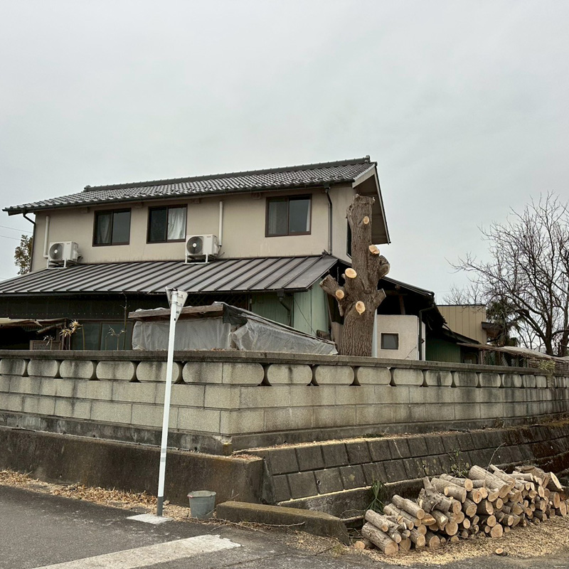 埼玉県比企郡吉見町 個人宅 伐採剪定工事 完了